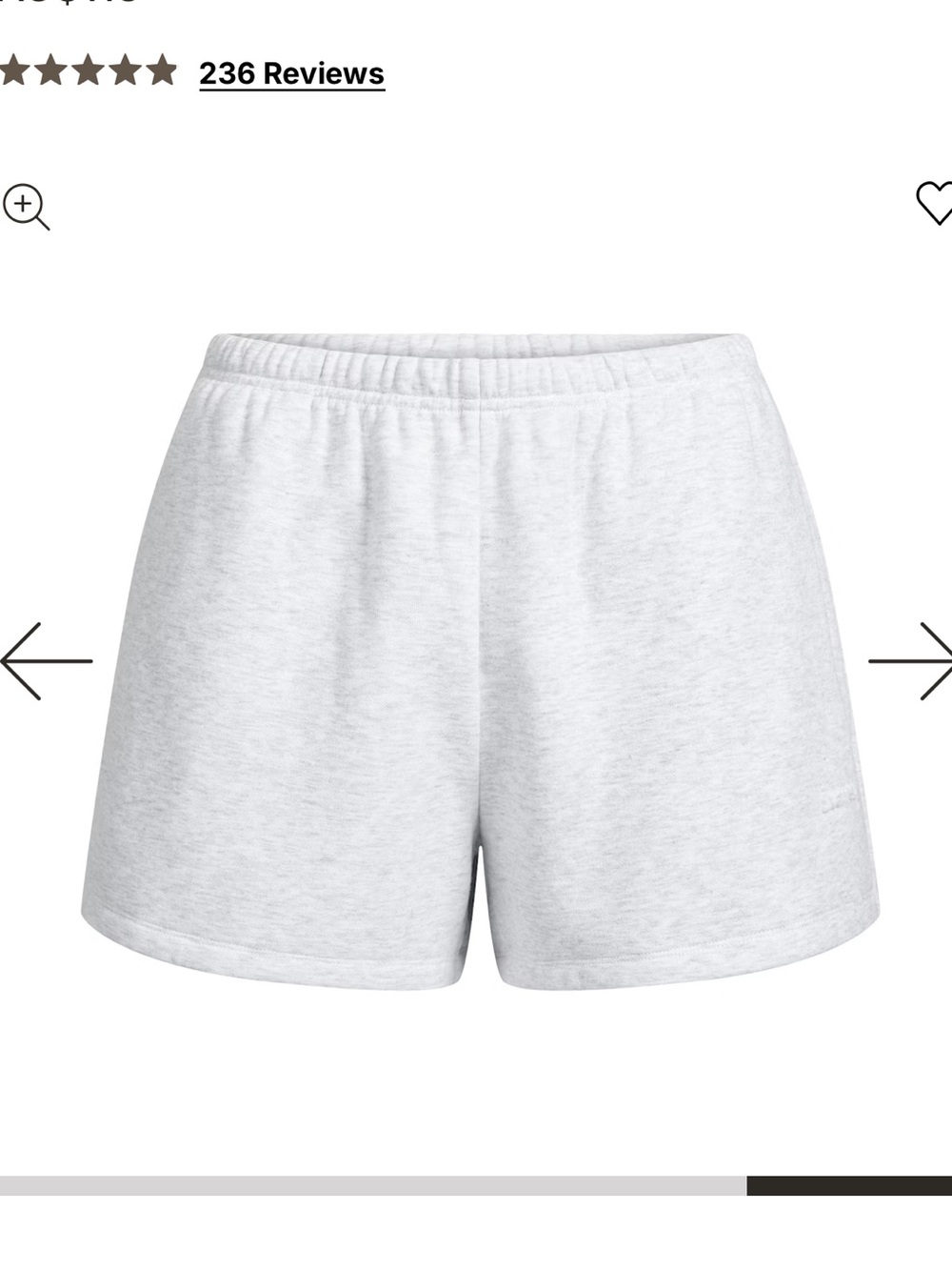 SKIMS Classic Cotton Fleece Short - Picture 4 of 5